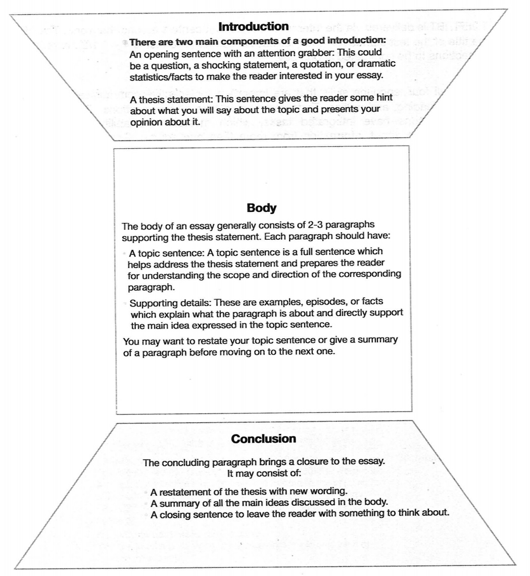 Components of the Independent Writing Essay