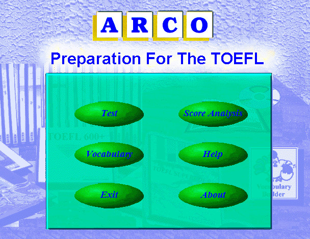 ARCO Preparation for the TOEFL with CD-ROM