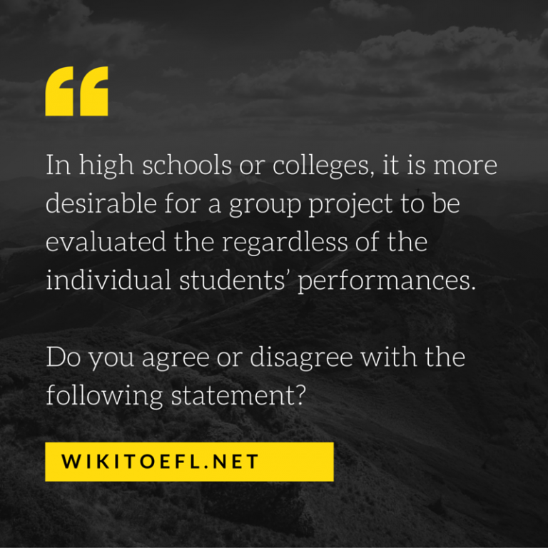 Evaluating a Group Project - WikiToefl.Net