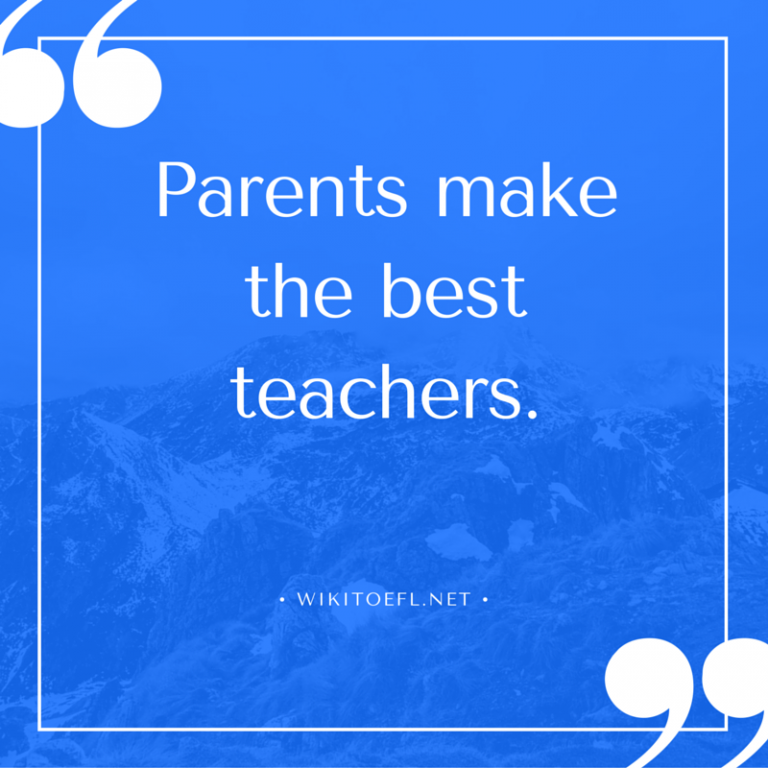 parents are the best teachers essay agree or disagree