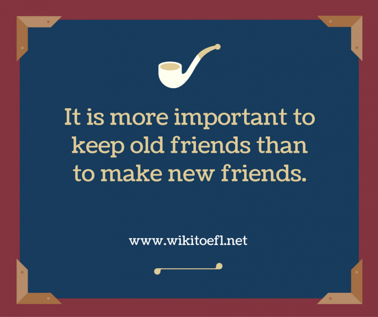 Old Friends vs. New Friends - Wikitoefl.Net