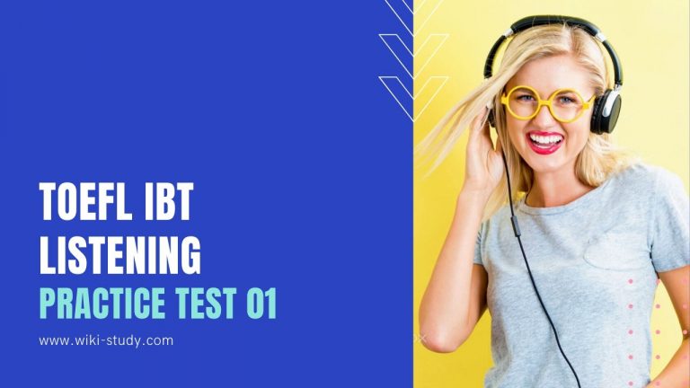 TOEFL ibt listening practice test 01 from wiki-study.com