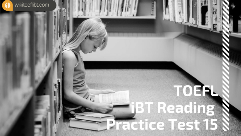 TOEFL IBT Reading Practice Test 15 from Barron's TOEFL iBT
