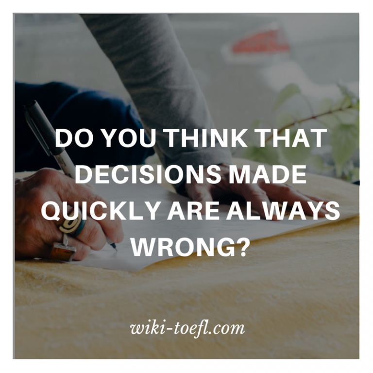 make decisions wiki toefl