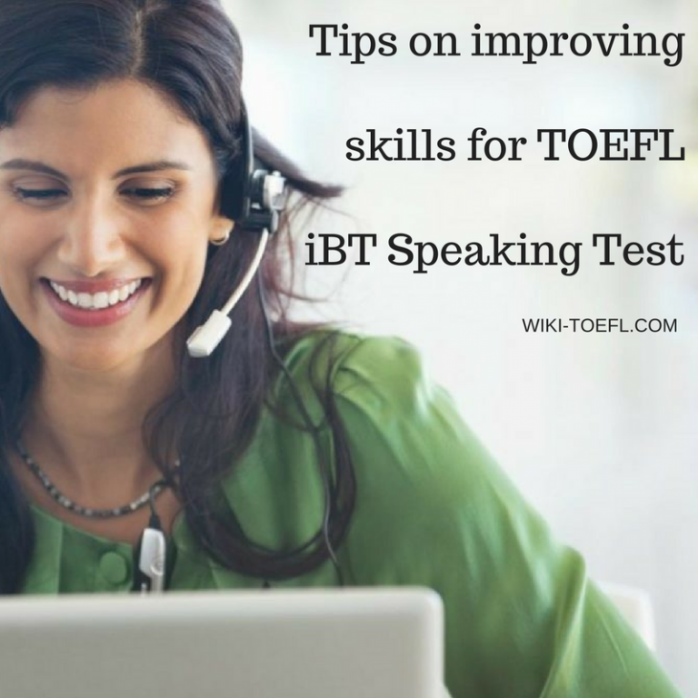 wiki toefl ibt speaking test tips