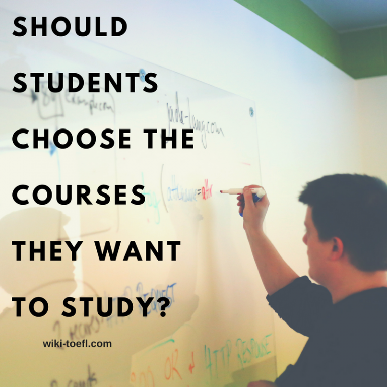 students choose courses wiki toefl