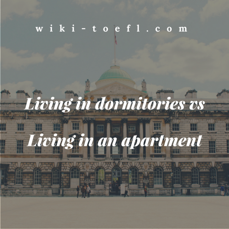 wiki toefl writing dormitories