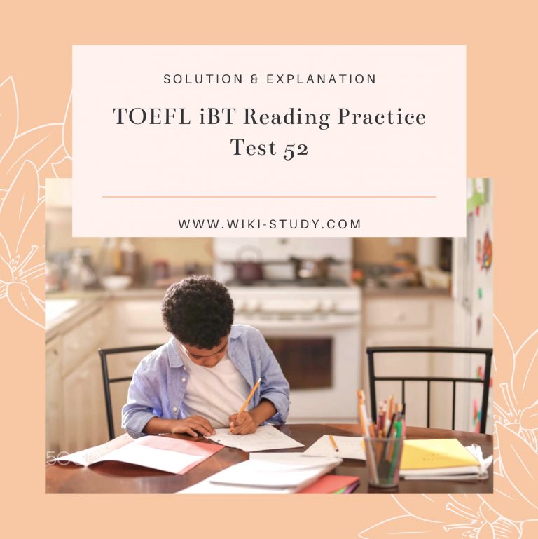TOEFL iBT Reading Practice Test 52