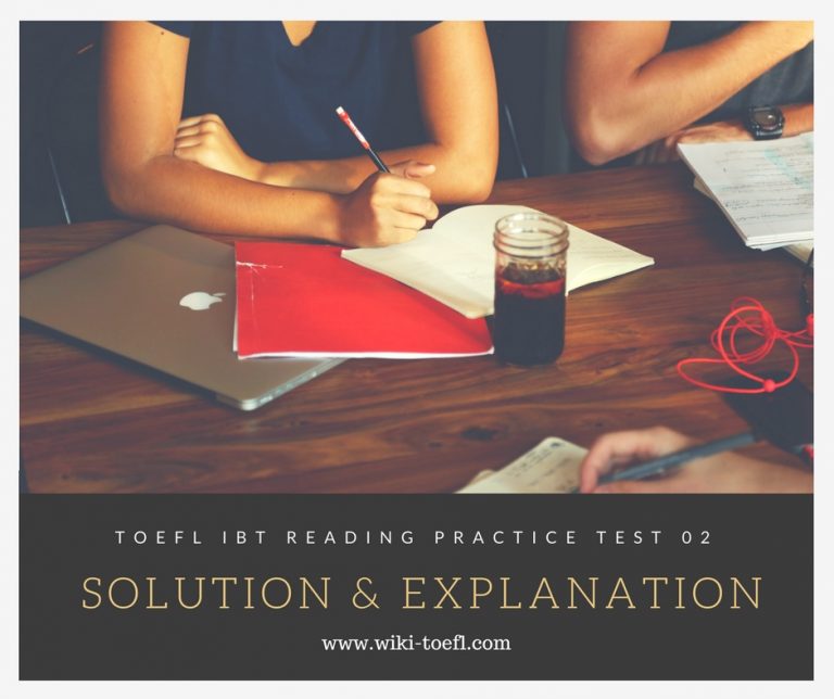 TOEFL IBT Reading Practice Test 02 Solution & Explanation