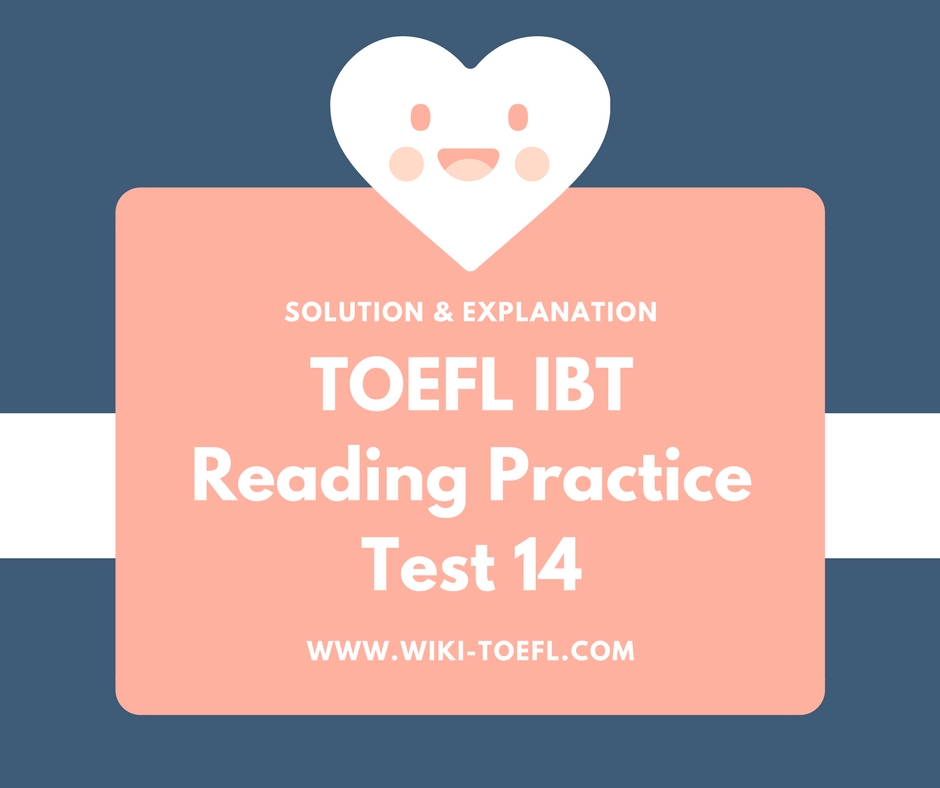 TOEFL IBT Reading Practice Test 14