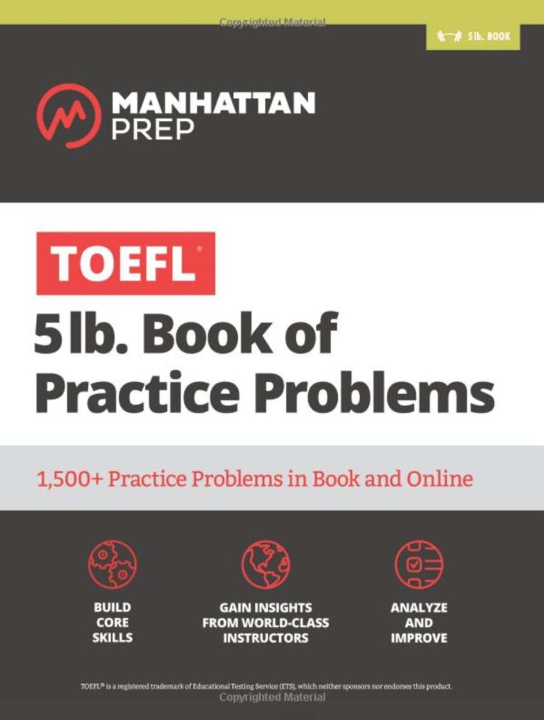 5 lb. Book of TOEFL Practice Problems by Manhattan Prep