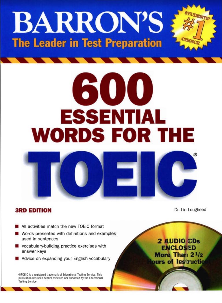 600 Essential Words for the TOEIC