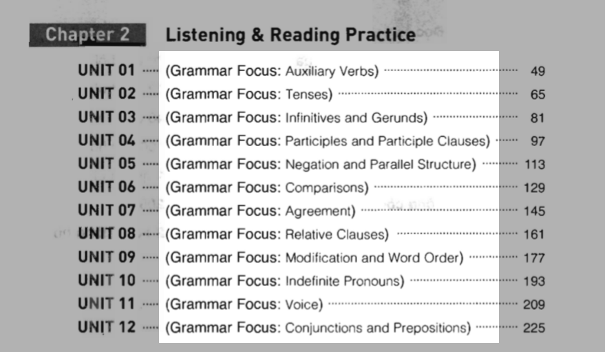 Chapter 2 - Starter TOEIC