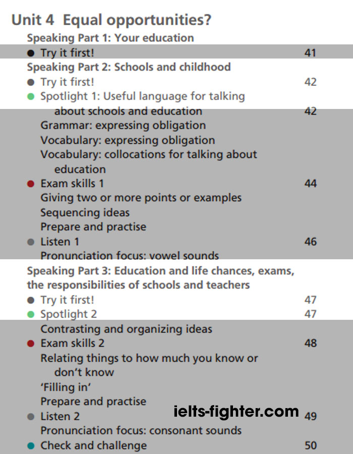 The lesson is divided into 3 parts and exercises, sample exercises